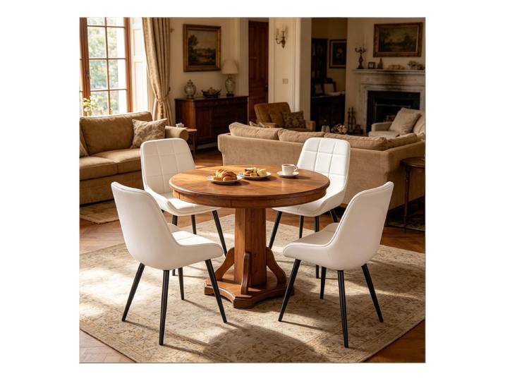 MC Star Stuhl Home Office Stühle,Funktionellen Küchenstühle,Wohnzimmer Stuhl Set (Essstühle mit Hohem Gepolstertem Sitz(4PCS Essstühle)