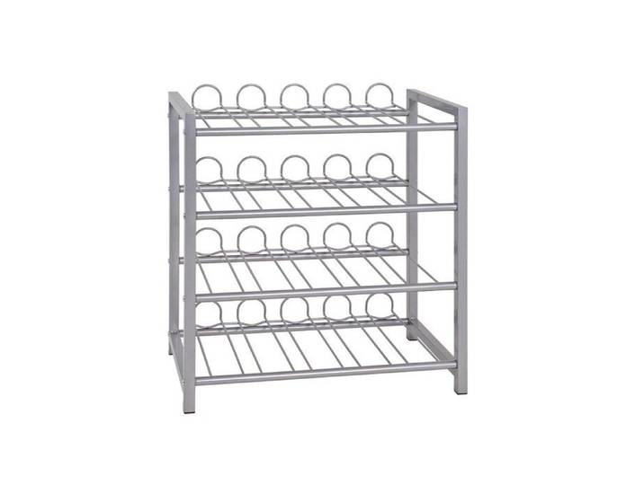 CALICOSY - Casier à bouteilles en métal - H60 cm - Gris