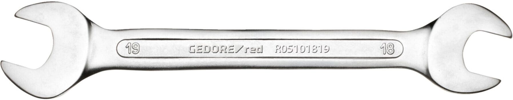Gedore red Doppelmaulschlüssel, SW 6+7 mm, metrisch, Schraubenschlüssel, Gabelschlüssel, 122 mm lang, R05100607 (3300930)