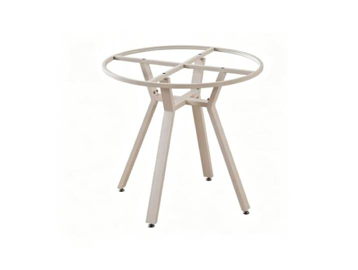 Tischgestell Aus Kohlenstoffstahl, Universelles Tischgestell Aus Metall Robuster Metall-Tischfuß Für Esstische Aus Mattem Kohlenstoffstahl Mit Rutschfesten Fußkappen(White-A,70cm)