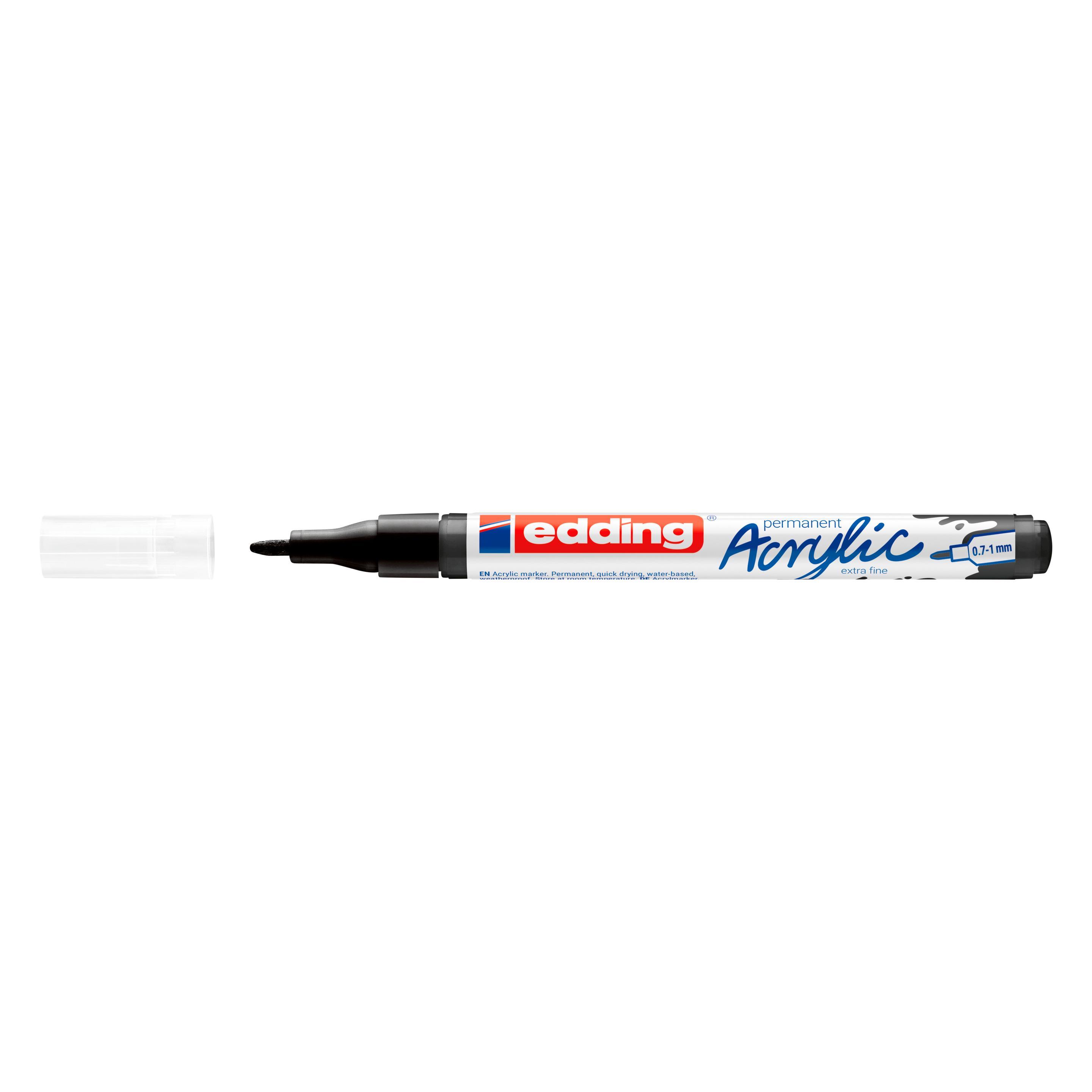 Edding 5500 Acrylmarker extra fein tiefschwarz matt (1x) (4-5500901)
