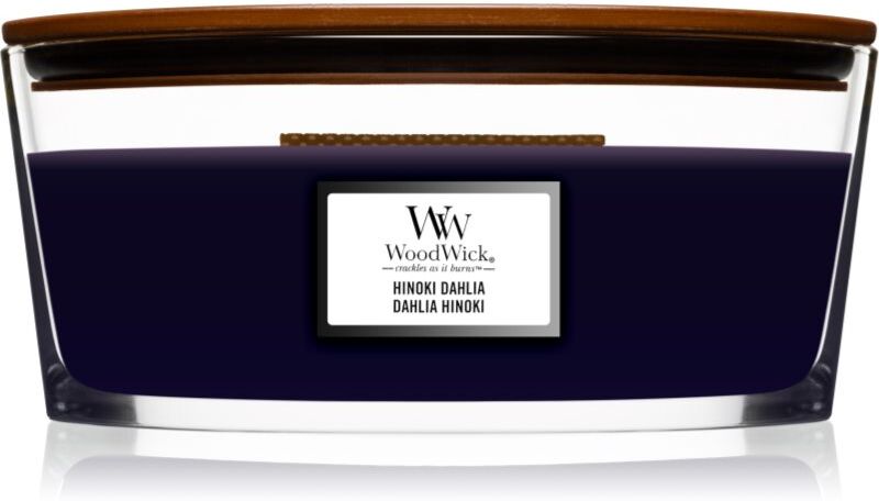 Woodwick Hinoki Dahlia bougie parfumée avec mèche en bois (hearthwick) 453,3 g