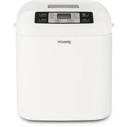 H.Koenig BAKE320 Brotbackautomat, 12 Programme, 2 Brotgrößen, glutenfreies Programm, Startzeitvorwahl und Warmhaltefunktion, LCD-Display, 550 Watt