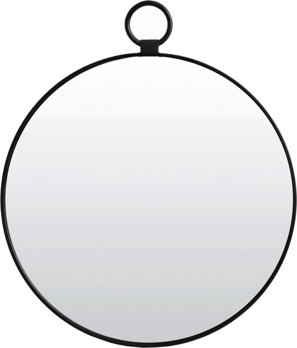 Luqaza Spiegel Disa Zwart Modern Wandspiegel Ø40cm