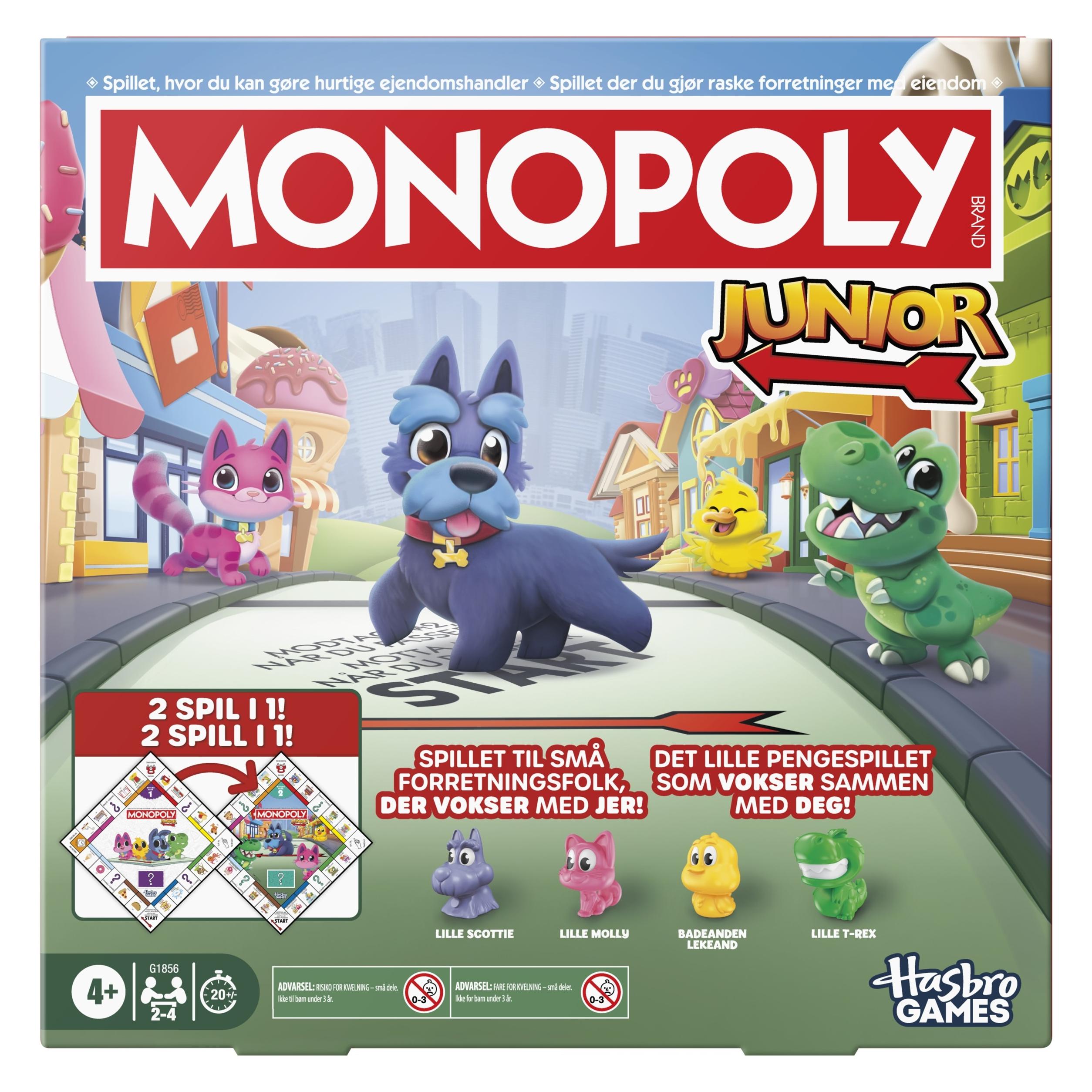Hasbro Gaming Monopoly Junior (Dänisch, Norwegisch, 2 - 4 Spieler) (342-1856189)
