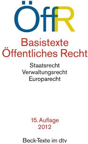 Basistexte Öffentliches Recht: Staatsrecht, Verwaltungsrecht, Europarecht - Preis vom 30.09.2026 22:30:23 h