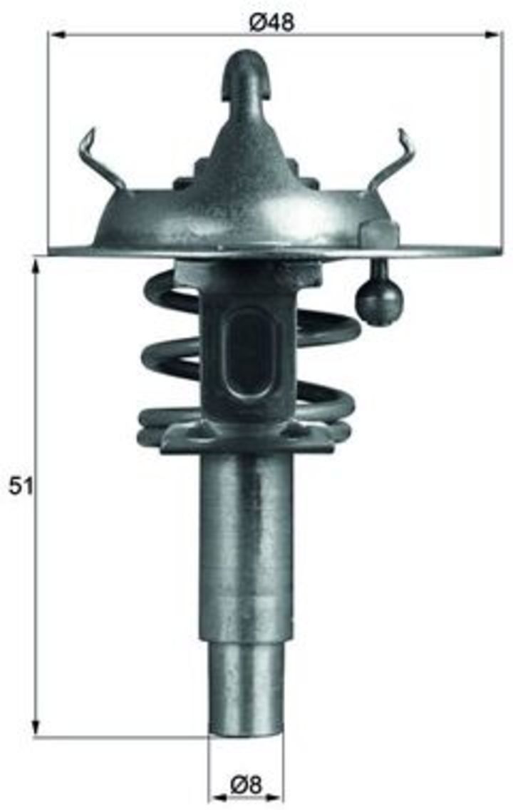 Thermostat, Kühlmittel MAHLE TX 106 90D
