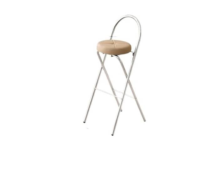 IUVYTA Einfacher Barhocker, Hotel-Kassiererstuhl Klappbarer Hochhocker for Salon, Friseursalon, Nagelbarhocker, Möbel(Grey 75cm)