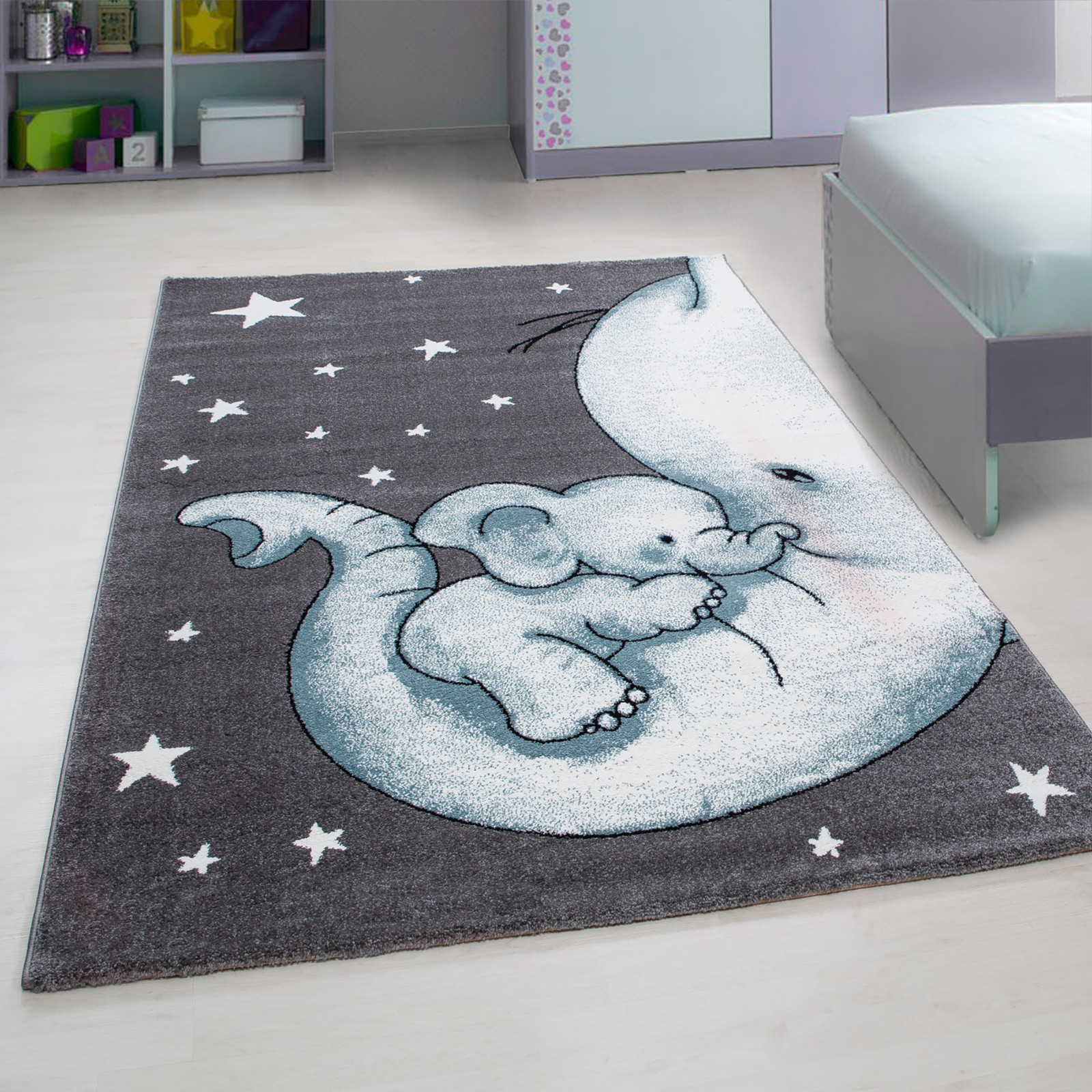 Ayyildiz Teppich Kinderkleed Olifant Blau Rechthoek B: 160 cm, D: 230 cm