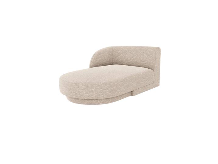 Modulare Design Chaiselongue „Miley“ Chenille Beige Chosen by Bloomingloft