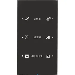 Berker Touch-Sensor 3-fach Glas schwarz 75143155