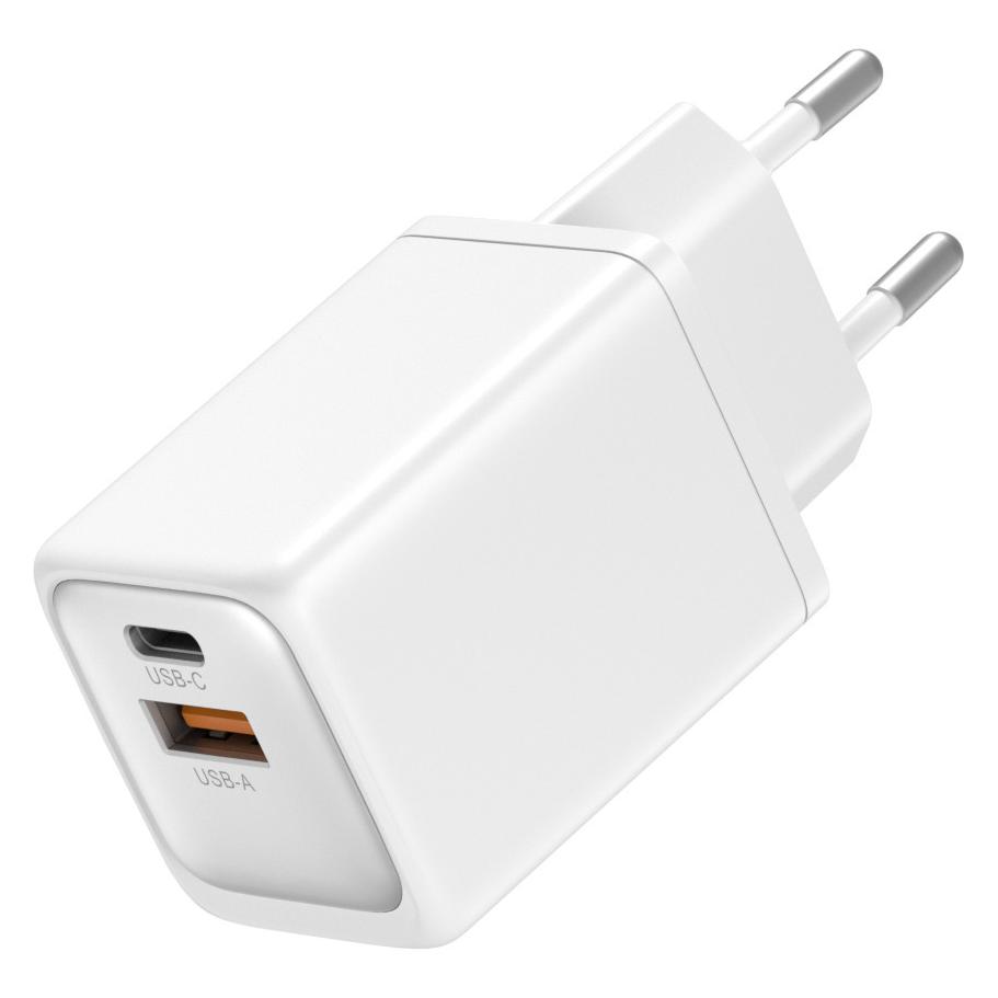FoneKit GaN PD 48W Charger, USB-C + USB-A, white (48 W, 2 Ports) (54378508)