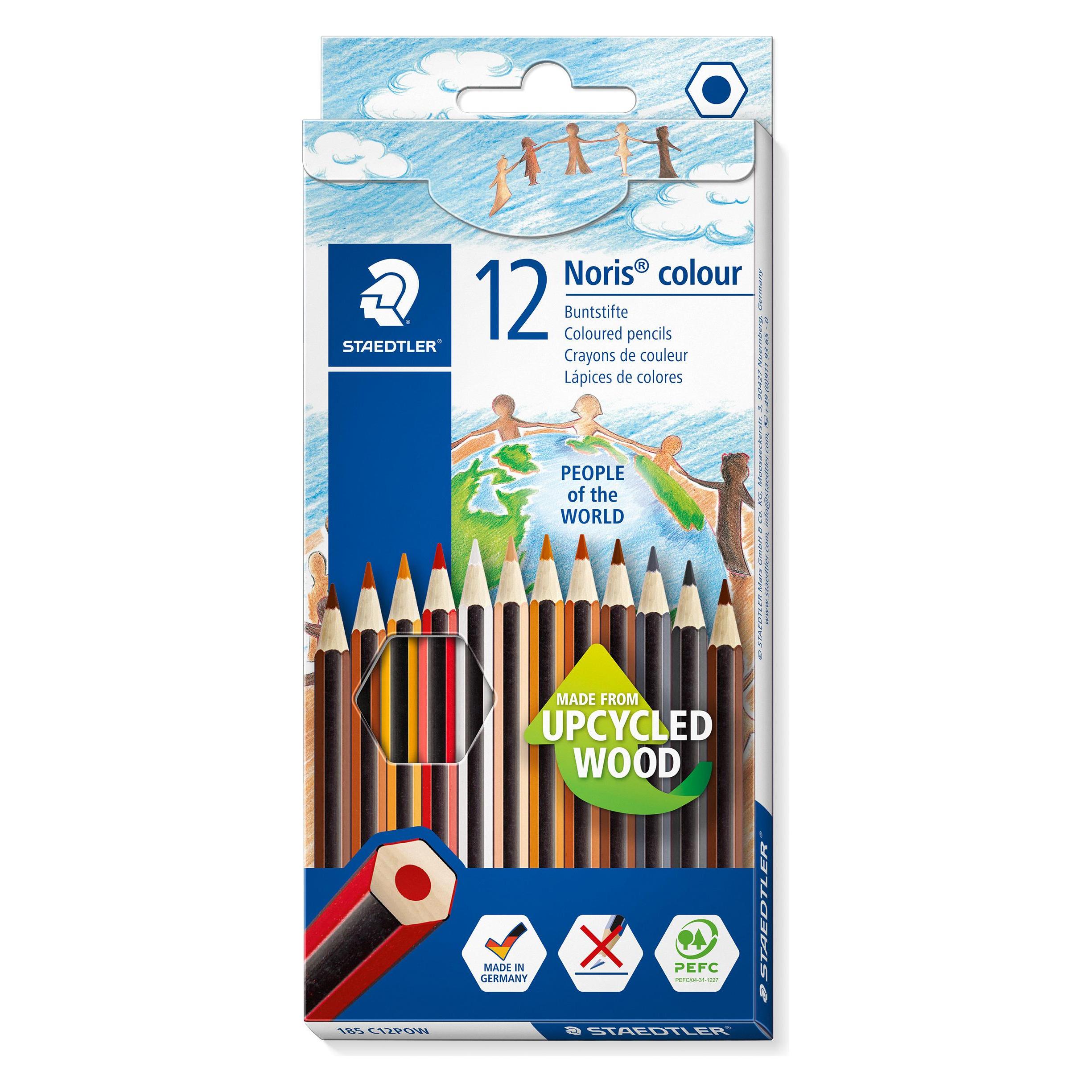 Staedtler Noris colour 185 Buntstift Kartonetui mit 12 Stück, sortiert, Sonderedition (12x) (185 C12POW)