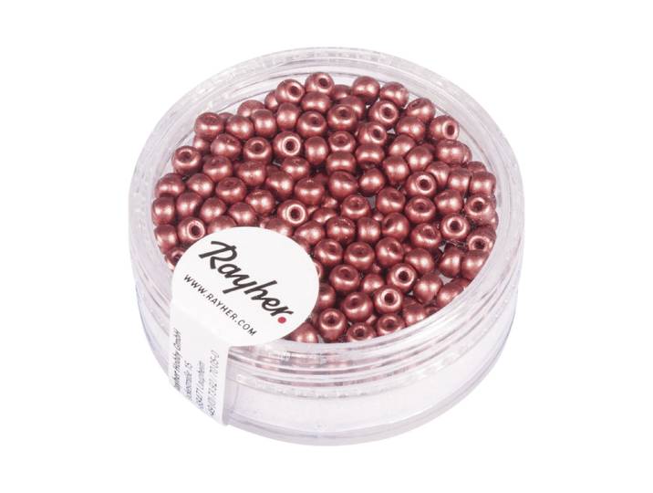 Rayher Rocailles Antikrosé Matt 3 mm 200 Stück