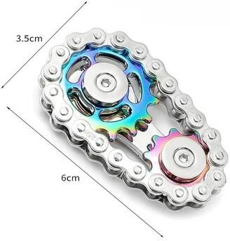 Uplifted Finds Precision Metal Gear Fidget Spinner Stainless Steel Desk Toy & Stress Relief Hand Spinner colorful Gear