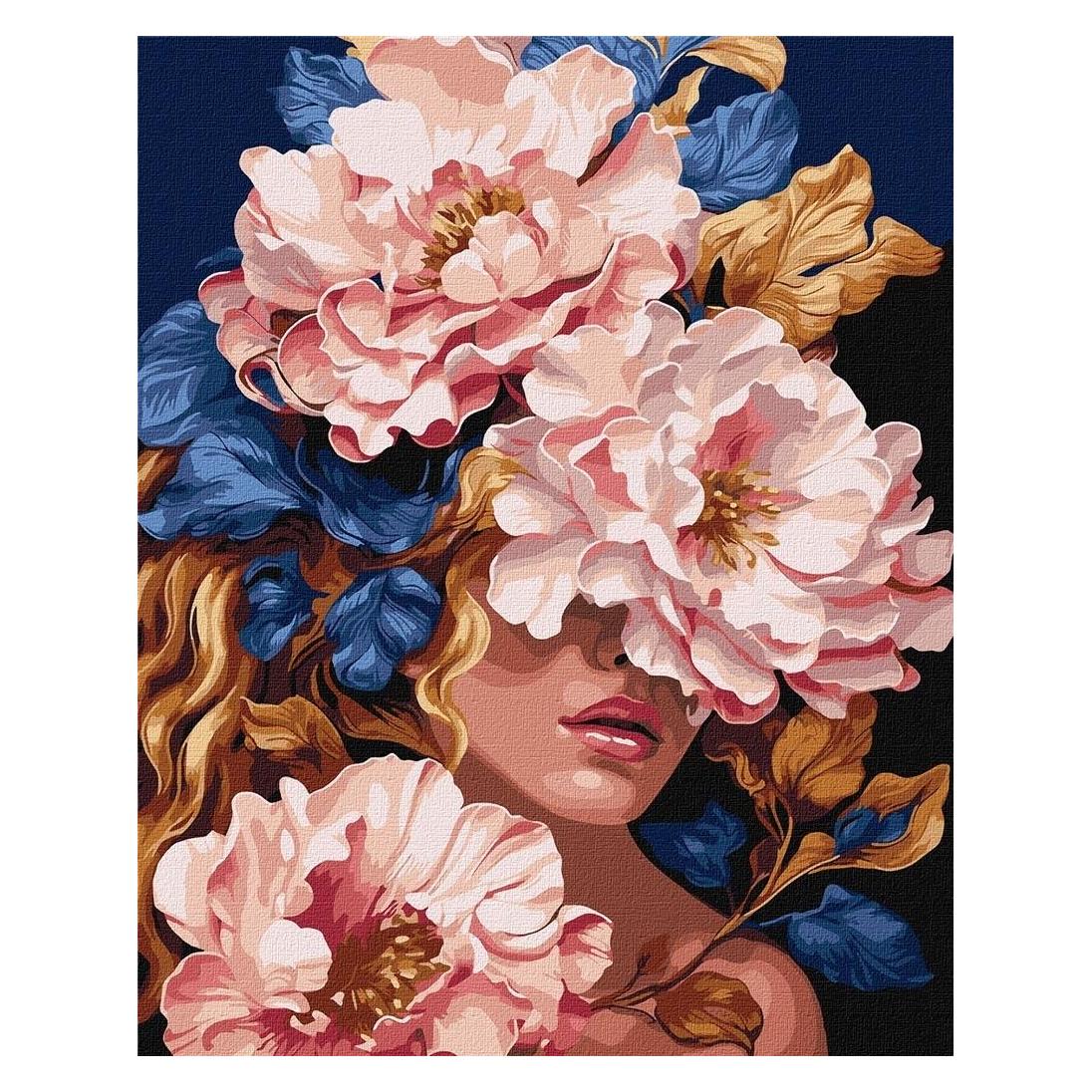 Ideyka Malen nach Zahlen - Blumenanhänger 40x50cm (58217283)