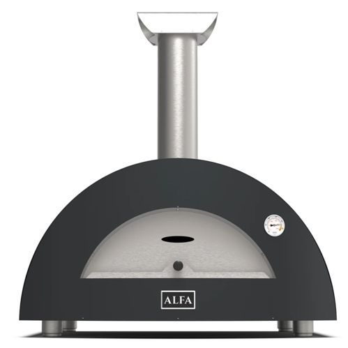 Alfa Forni Moderno 3 Pizze Hybrid Schiefer Grau