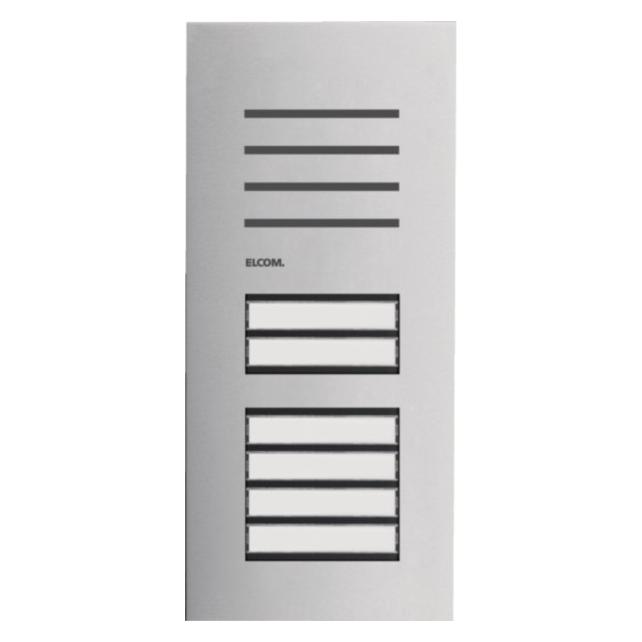 Elcom ELCO REQ006Y Türstation Audio 6/1 2D Edelstahl ONE (Drahtgebunden) (REQ006Y)