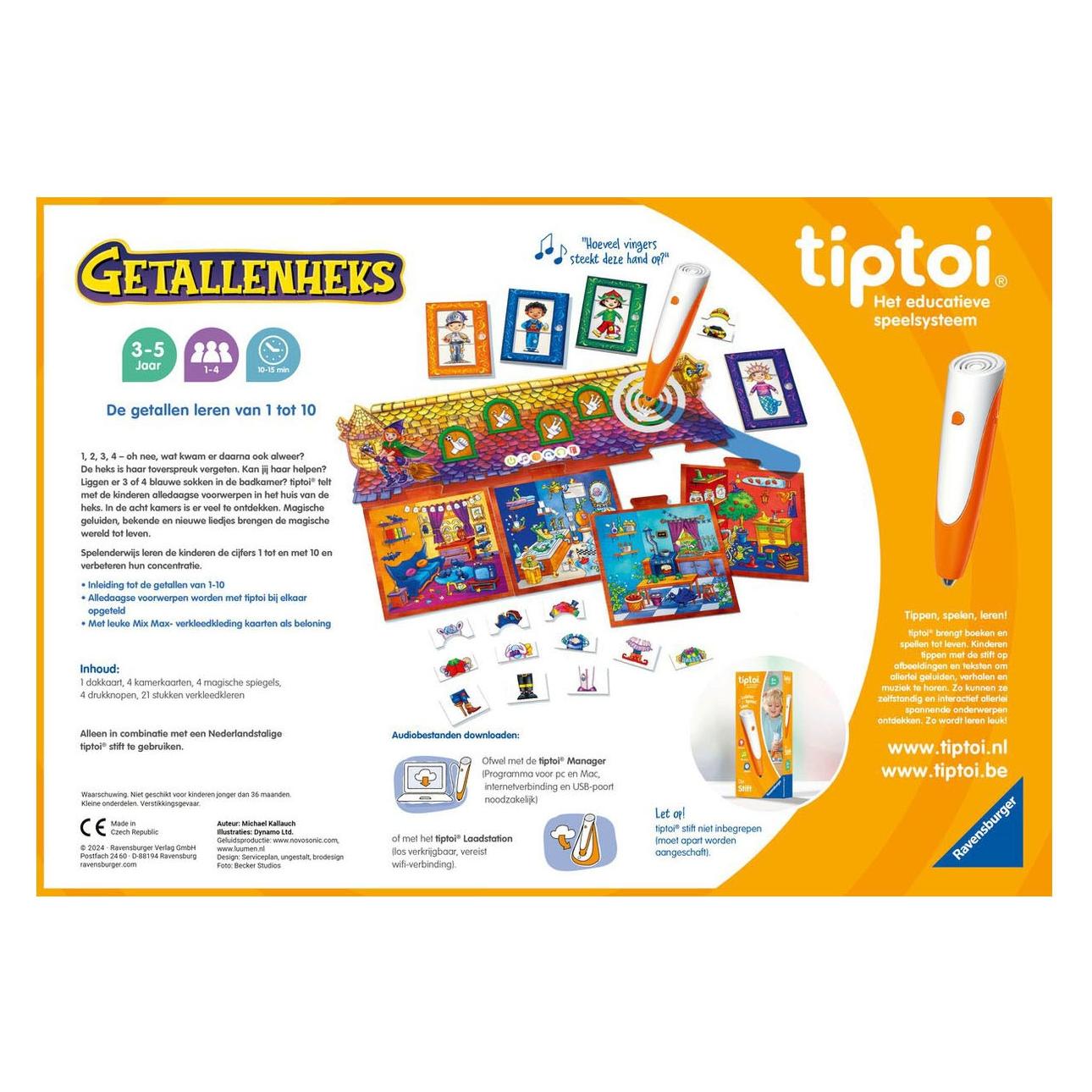 Ravensburger Tiptoi-Spiel Zahlenhexe (Niederländisch, 3 - 5 Jahre) (002191)