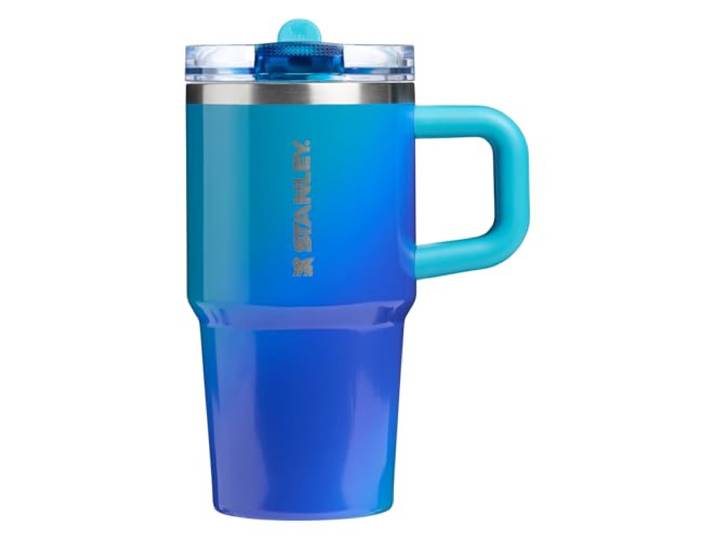 STANLEY Quencher ProTour Trinkbecher mit abnehmbarem Strohhalm und auslaufsicherem Deckel, integrierter Strohhalm und Griff, Getränkehalter, kompatibel für Reisen, isolierter Edelstahl-Becher