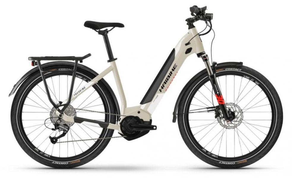 HAIBIKE Trekking 4 i500Wh LowStep 9-G Altus YSTS (2021) desert/white Gr.S.