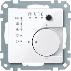 Merten 616725 KNX Raumtemperaturregler UP/PI mit Tasterschnittstelle 4fach, aktivweiß glänzend, System M