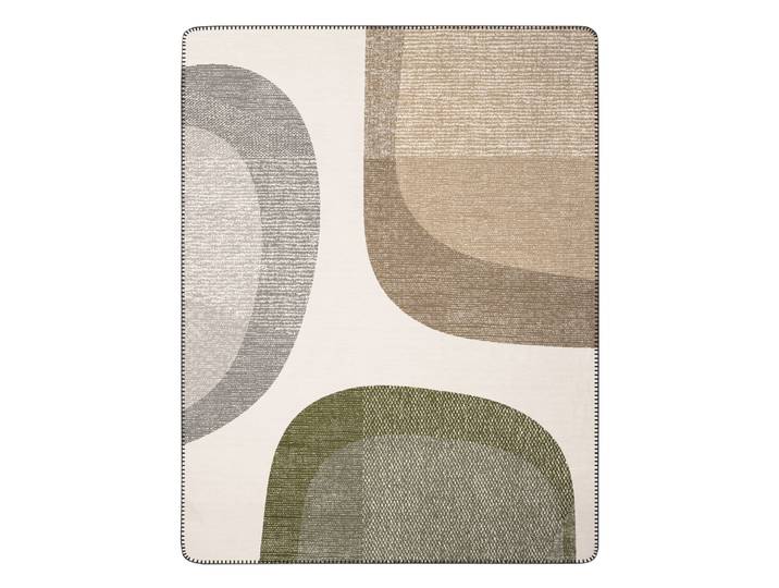 Wohndecke BIEDERLACK Nordic Rock mit geketteltem Zierstich , grün (natur, grün, grau), B:150cm L:200cm, Baumwolle, Polyacryl, Polyester, Wohndecken, Wohndecke, Made in Germany
