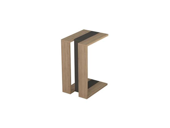 Beistelltisch WOODY FASHION Beistelltisch Muju , schwarz (anthrazit, nature), B:30cm H:57cm T:40cm, Tische, Beistelltisch