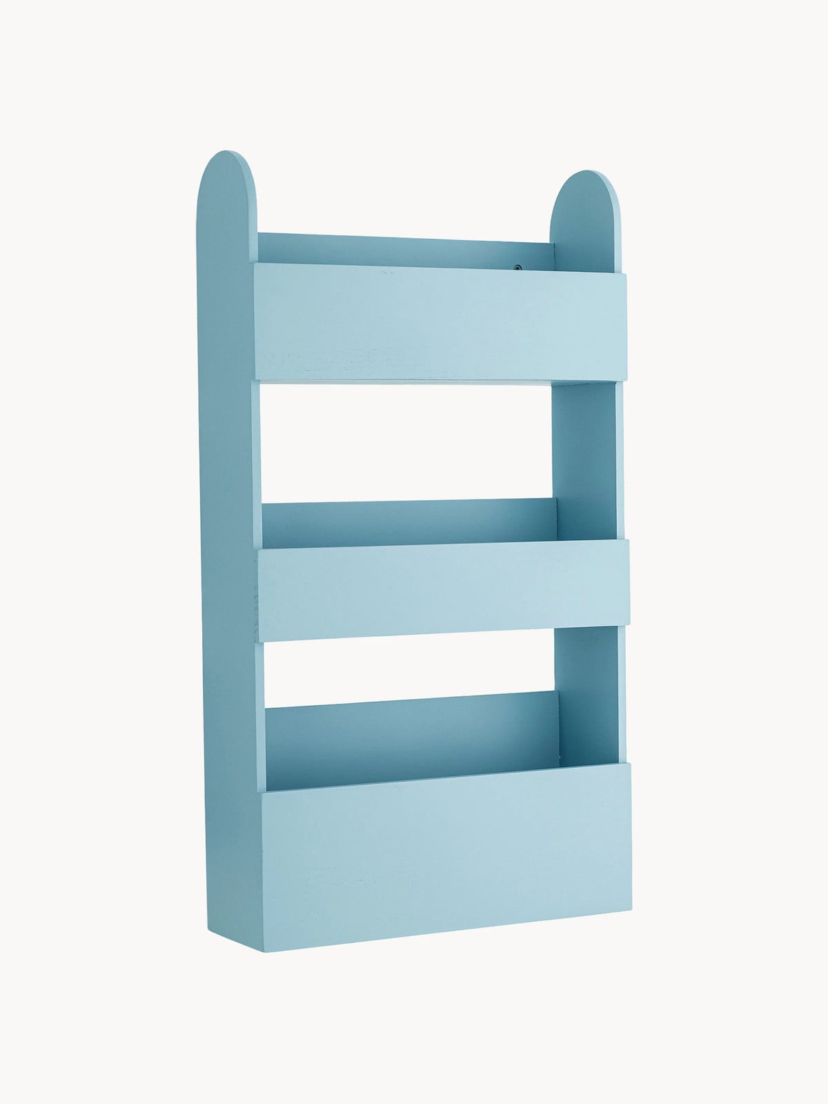 Bloomingville Mini Kinderwandrek Moris, Blau, Massief Hout, B: 70 cm, D: 38 cm, H: 3 cm