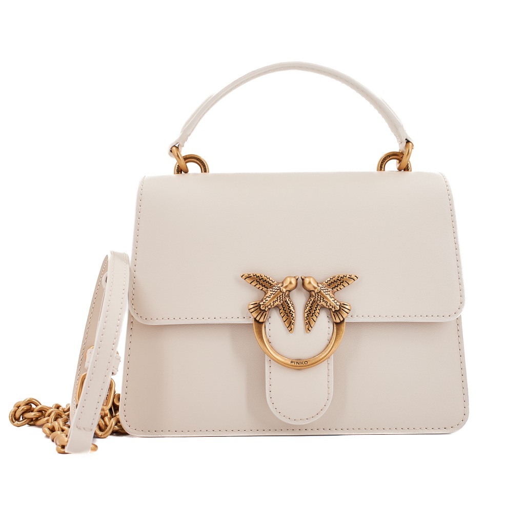 PINKO LOVE ONE TOP HANDLE MIN Weiß