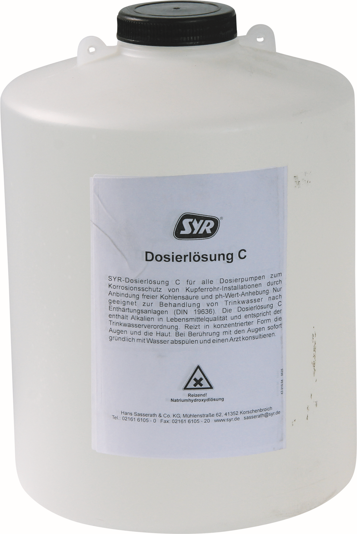 Syr - Sasserath solution dosée 3100.00.901 type SW, 6 l, pour eaux agressives