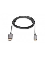DIGITUS USB-C HDMI® Video-Adapterkabel UHD 4K / 30 Hz Schwarz (DA-70821)