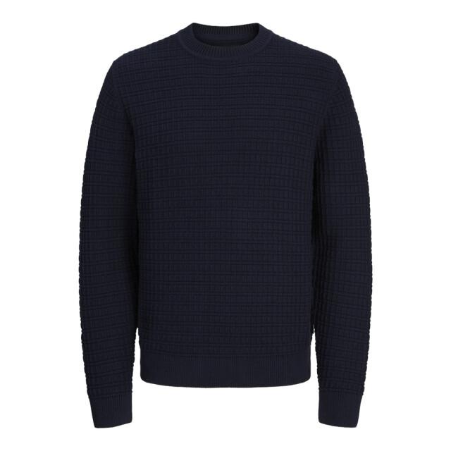 Jack & Jones Jprblabruce knit structure crew neck navy