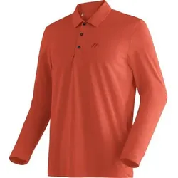 MAIER SPORTS Herren Polo Long Pique Polo M, Größe S in Rot Rot