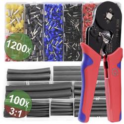 Quadrios 22T009 22T009 Crimpzangen-Set Aderendhülsen 0.25 bis 10 mm² Inkl. Aderendhülsensortiment