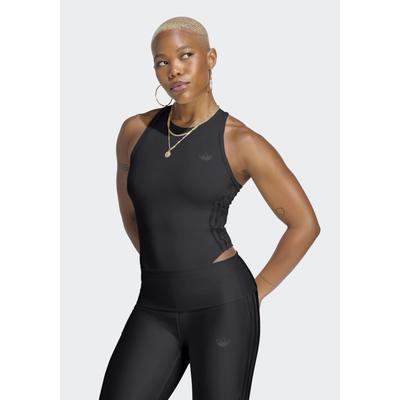 Jumpsuit ADIDAS PERFORMANCE "ADIDAS ORIGINALS SPORTBODY", Damen, Gr. XL, N-Gr, schwarz, Obermaterial: 79% Polyester, 21% Elasthan, Rundhals, Overalls Jumpsuit, Perfekt für das Training und für Special Events