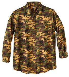Men's Big & Tall Boulder Creek™ Flannel Shirt by Boulder Creek in Camo (Size 5XL)