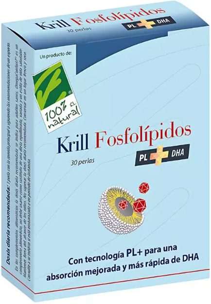 100% Natural Krill Phospholipids Pl+Dha 30 Pearls