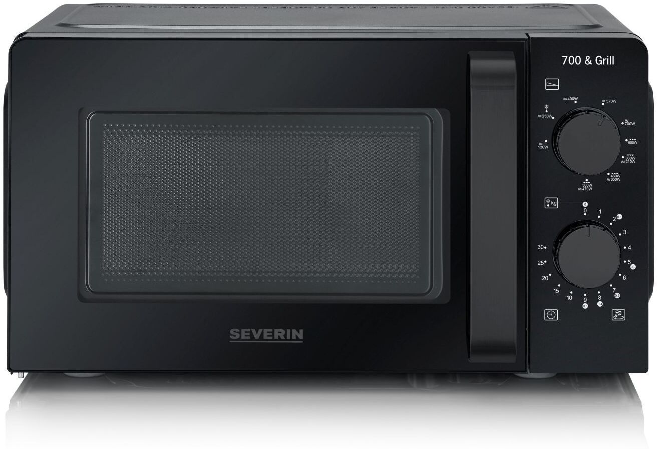 Severin MW 9182 Mikrowelle mit Grill   schwarz - Refurbished