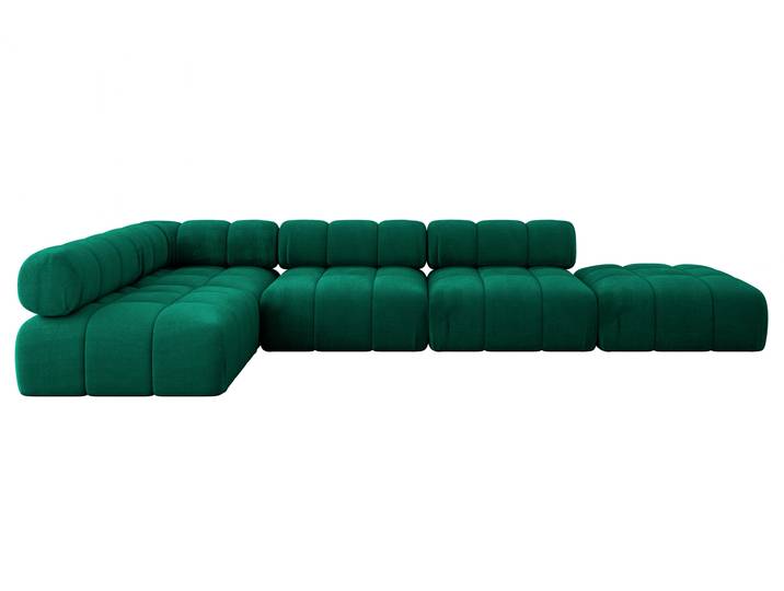 Ecksofa Favio-L2 Dunkelgrün - Monolith 37