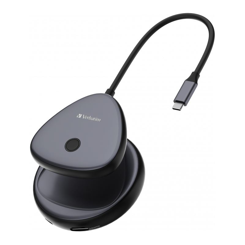 Verbatim USB-C-Wireless-Display-Adapter 4K mit Hub WDA-02