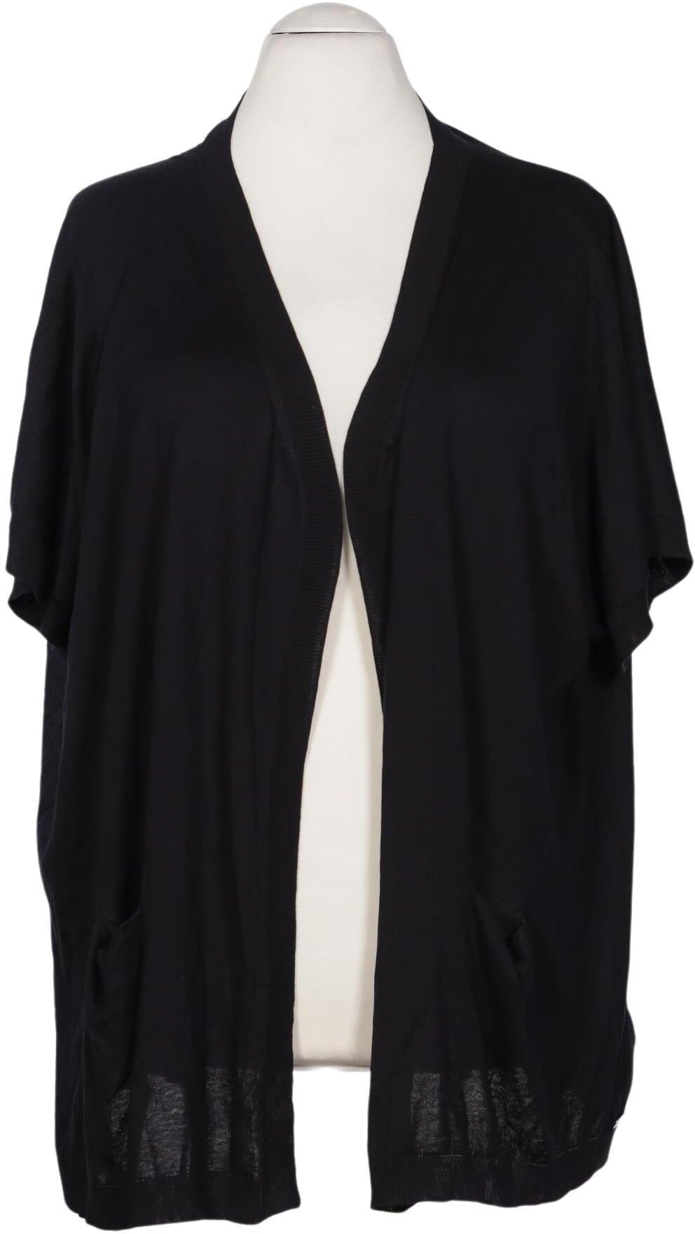 Fay Damen Strickjacke, Schwarz, Gr. L, Seide - Second Hand
