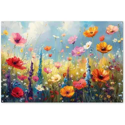 GARTENPOSTER Blumen - Natur - Botanik - Kunst Poster für draußen 180x120 cm