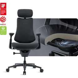 LiberNovo Omni Pro dynamischer ergonomischer Stuhl - Basis-Set / Graphit / 45 cm