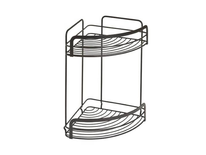 METALTEX Italia S.P.A. Corner Basket 2 Tiers\, Black\, 20x20x30