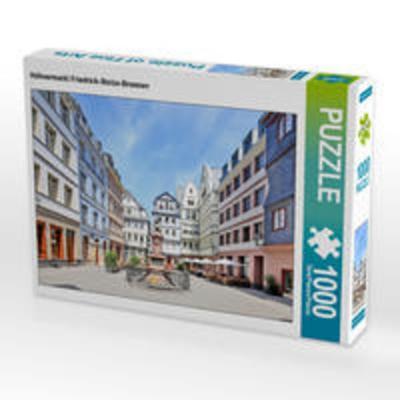 CALVENDO Puzzle Hühnermarkt Friedrich-Stolze-Brunnen | 1000 Teile Lege-Größe 64x48cm Foto-Puzzle für glückliche Stunden