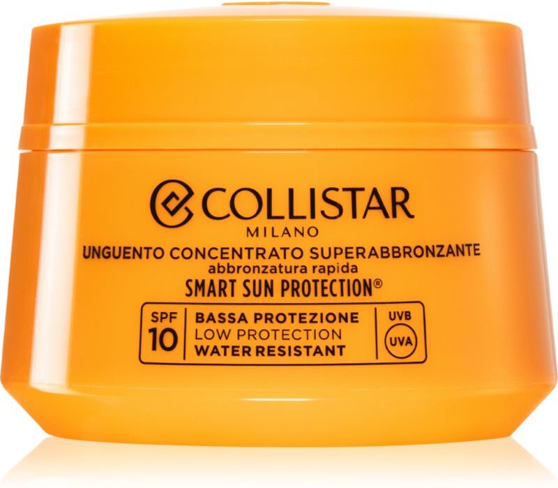 Collistar Smart Sun Protection Supertanning Concentrate Unguent SPF 10 konzentrierte Salbe zum Bräunen LSF 10 150 ml