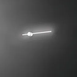 CLOCK LED-Wandleuchte aus Aluminium 12W 3000K Perenz 65 cm Weiß
