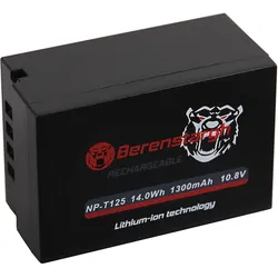 Berenstargh Akku f. Fuji NP-T125 NPT-125 NPT125 GFX-50s GFX50s GFX-100 GFX100 (Kamera Akku), Kamera Stromversorgung, Schwarz