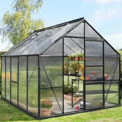 Vitavia Gewächshaus "Meridian 1 8300",schwarz,8,3 m2